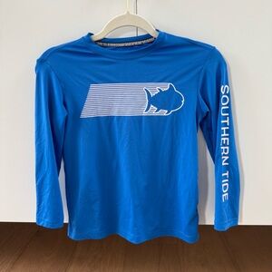 Southern Tide Vibrant Blue rash guard boys | size small (6-7)
